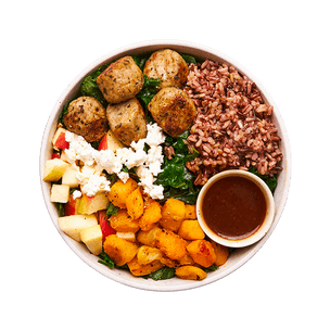 Harvest Grain Bowl with Turkey Meatballs