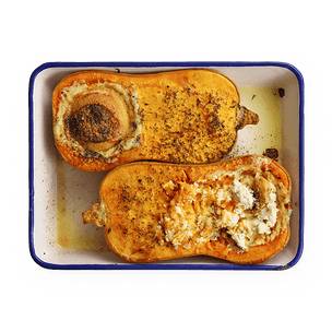 Goat Cheese-Stuffed Butternut Squash