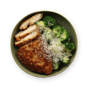 Crispy Parmesan Chicken & Broccoli