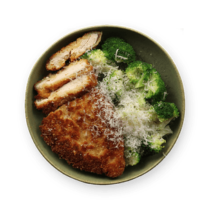 Crispy Parmesan Chicken & Broccoli