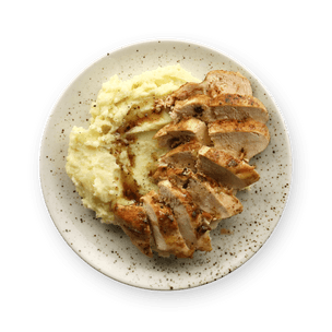 Buttery Pan-Fried Chicken with Mashed Potatoes