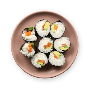 Salmon & Avocado Maki Rolls