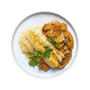 Tilapia with Eggplant & Couscous