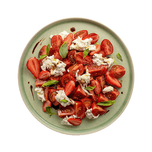 Strawberry, Tomato & Burrata Salad