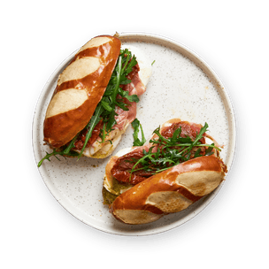 Sandwich italien au pain bretzel