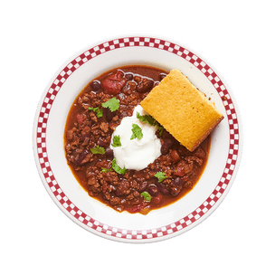 Hearty Beef Chili with Cornbread