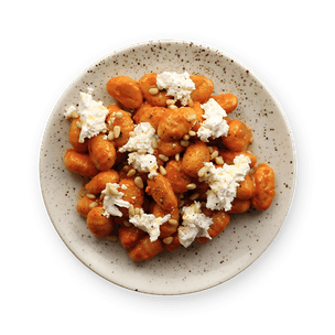 Gnocchi with Red Pesto & Goat Cheese