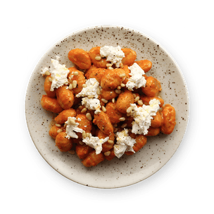 Gnocchi with Red Pesto & Goat Cheese