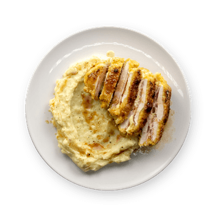 Chicken Cordon Bleu with Mashed Potatoes