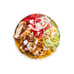 NY Halal Cart Chicken Bowl