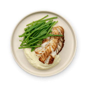 Cod with Green Beans & Potato Purée