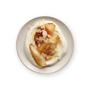 Honey Roasted Pears with Yogurt