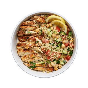 Chicken with Mediterranean Quinoa Salad