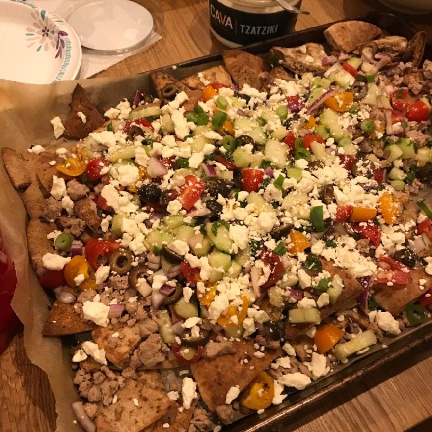 Greek nachos