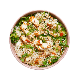 Salade de nouilles ramen au poulet