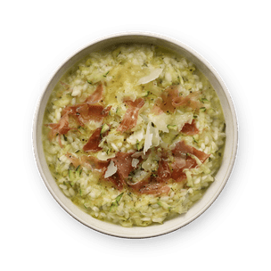 Risotto courgette & prosciutto
