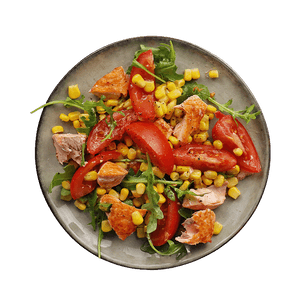 Salmon, Corn & Tomato Salad
