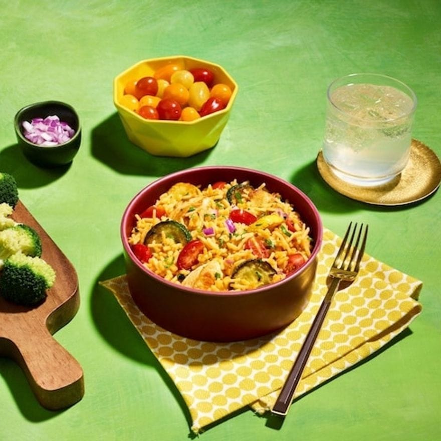 Chicken Cheddar Broccoli Bowl