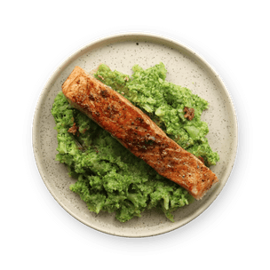 salmon-and-mashed-broccoli