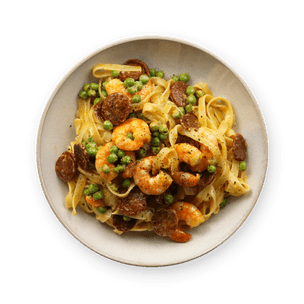 shrimp-and-chorizo-tagliatelle
