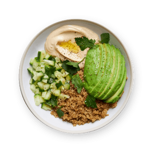 hummus-and-avocado-quinoa-bowl
