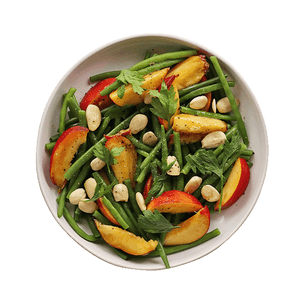 Nectarine, Green Bean & Almond Salad