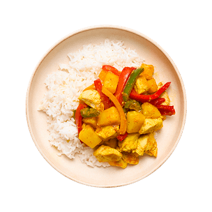 Chicken & Pineapple Stir Fry with Rice