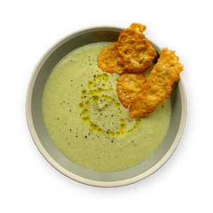 broccoli-soup-with-parmesan-crisps