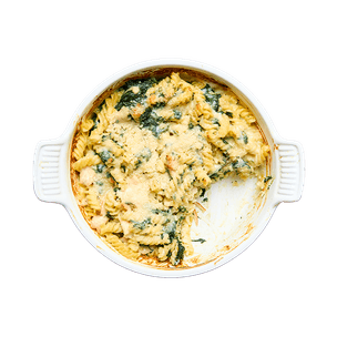 Creamy Baked Pasta with Chicken & Spinach