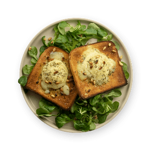 goat-cheese-toast-with-salad