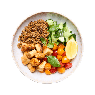 Bowl feta panée & quinoa