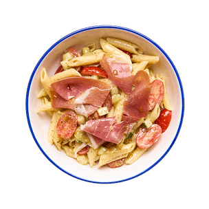 Pesto Pasta Salad with Prosciutto