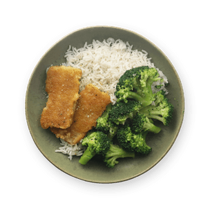 breaded-fish-rice-and-broccoli