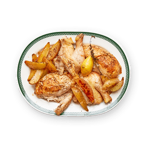 Whole Roasted Lemon Chicken