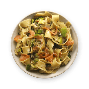 smoked-salmon-and-leek-pappardelle