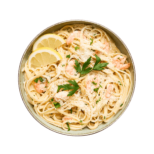 Linguine crémeuses aux crevettes