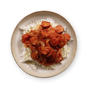 creole-style-sausage-rougaille-with-rice