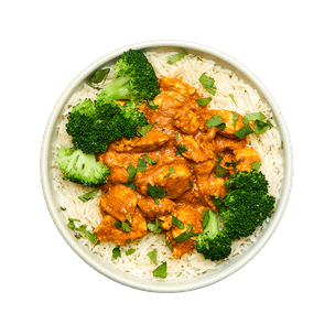 Chicken Curry with Rice & Broccoli