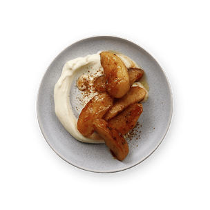 Caramelized Apples with Sour Cream