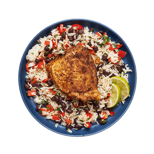 blackened-chicken-with-rice-and-beans