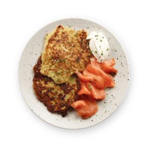 Latkes with Smoked Salmon