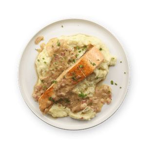 saucy-salmon-with-mashed-potatoes