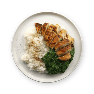 chicken-with-creamed-spinach-and-rice