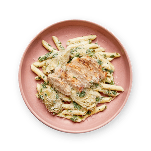 Gluten-Free Spinach Artichoke Chicken Pasta