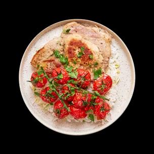 pork-chops-with-blistered-tomatoes