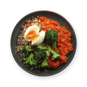 veggie-and-egg-quinoa-plate