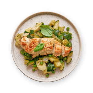pan-fried-chicken-with-garlicky-green-veggies