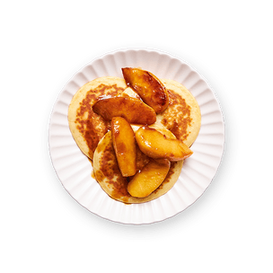 quick-pancakes-with-caramel-apples