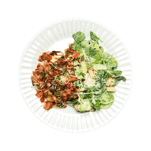 Bruschetta Chicken with Caesar Salad