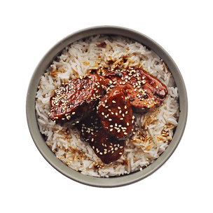 Soy-Glazed Pork with Rice